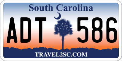 SC license plate ADT586