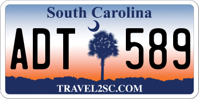 SC license plate ADT589