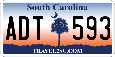 SC license plate ADT593