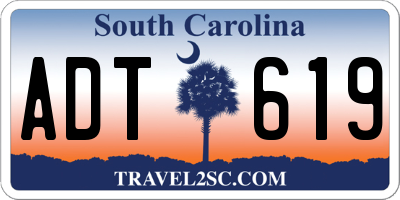 SC license plate ADT619