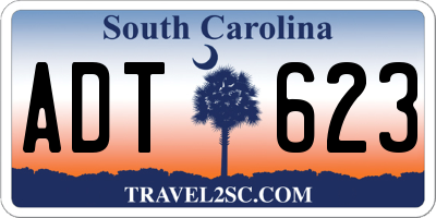 SC license plate ADT623
