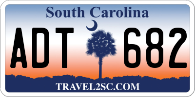 SC license plate ADT682
