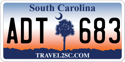 SC license plate ADT683