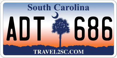 SC license plate ADT686