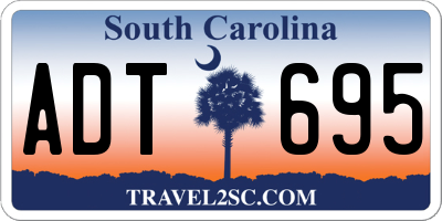SC license plate ADT695