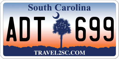 SC license plate ADT699