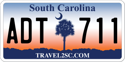 SC license plate ADT711