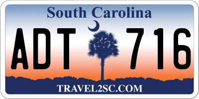 SC license plate ADT716