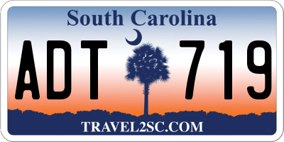 SC license plate ADT719