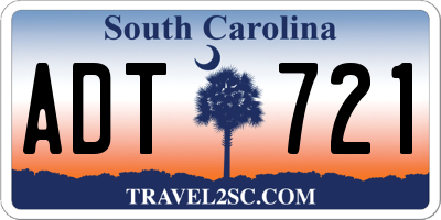 SC license plate ADT721
