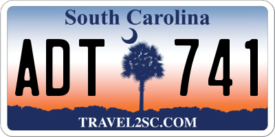 SC license plate ADT741