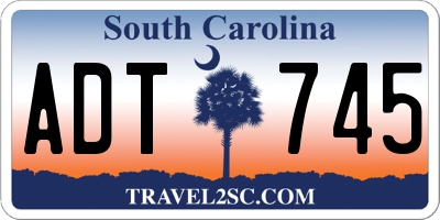 SC license plate ADT745