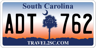 SC license plate ADT762
