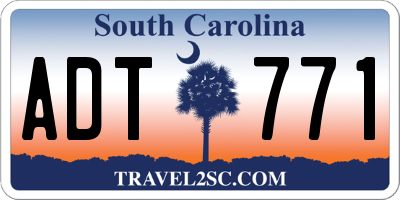 SC license plate ADT771
