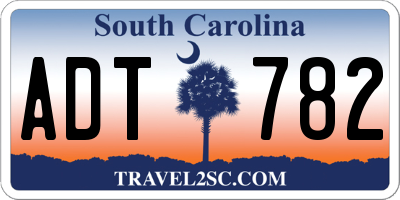 SC license plate ADT782