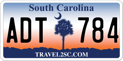 SC license plate ADT784