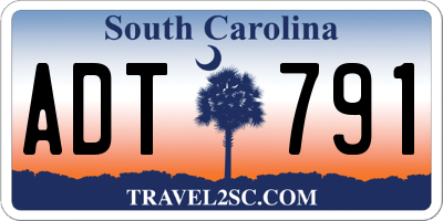 SC license plate ADT791