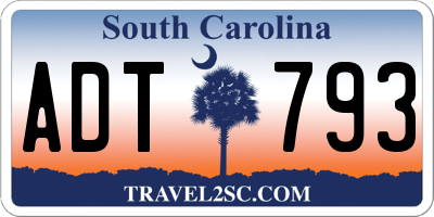 SC license plate ADT793