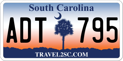 SC license plate ADT795