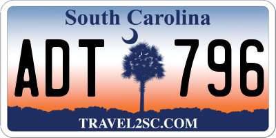 SC license plate ADT796