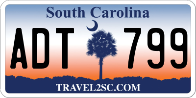 SC license plate ADT799
