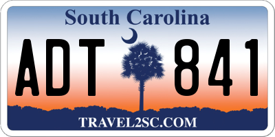 SC license plate ADT841