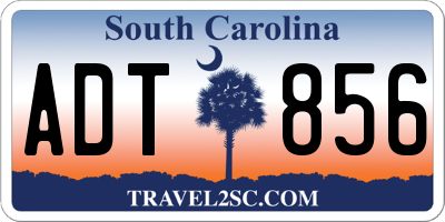 SC license plate ADT856