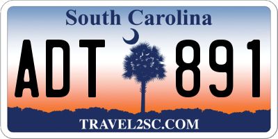 SC license plate ADT891