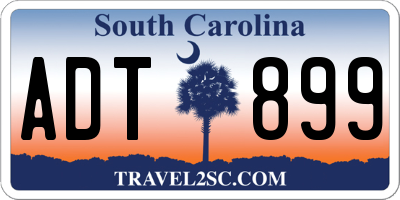 SC license plate ADT899