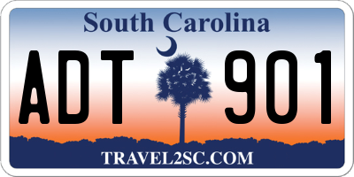SC license plate ADT901