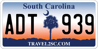 SC license plate ADT939