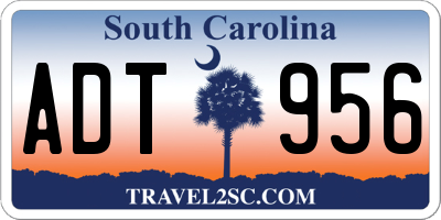 SC license plate ADT956