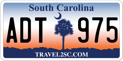 SC license plate ADT975