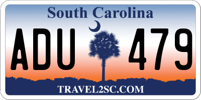 SC license plate ADU479