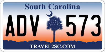 SC license plate ADV573