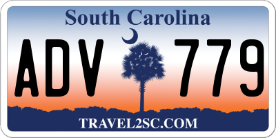 SC license plate ADV779