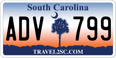 SC license plate ADV799