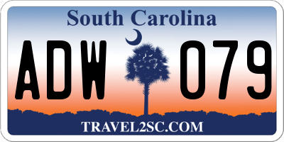 SC license plate ADW079