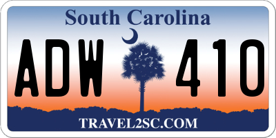 SC license plate ADW410