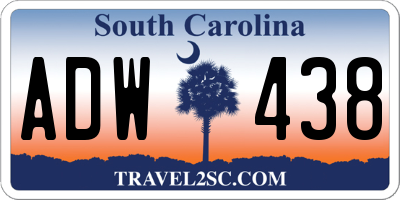 SC license plate ADW438
