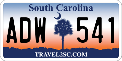 SC license plate ADW541