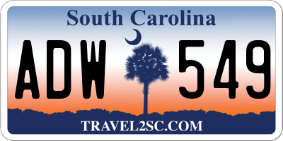 SC license plate ADW549