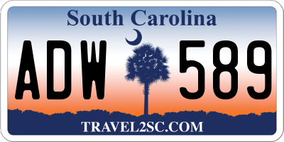 SC license plate ADW589
