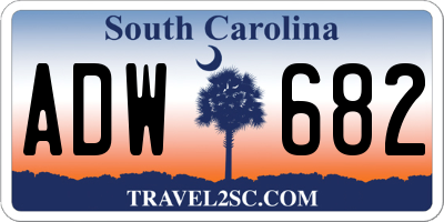 SC license plate ADW682