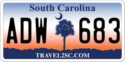 SC license plate ADW683