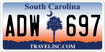 SC license plate ADW697
