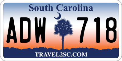 SC license plate ADW718