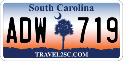 SC license plate ADW719