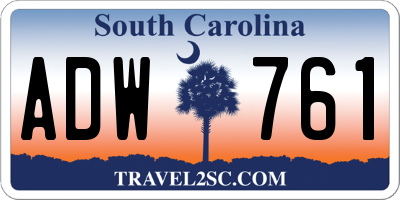 SC license plate ADW761