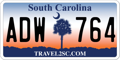SC license plate ADW764